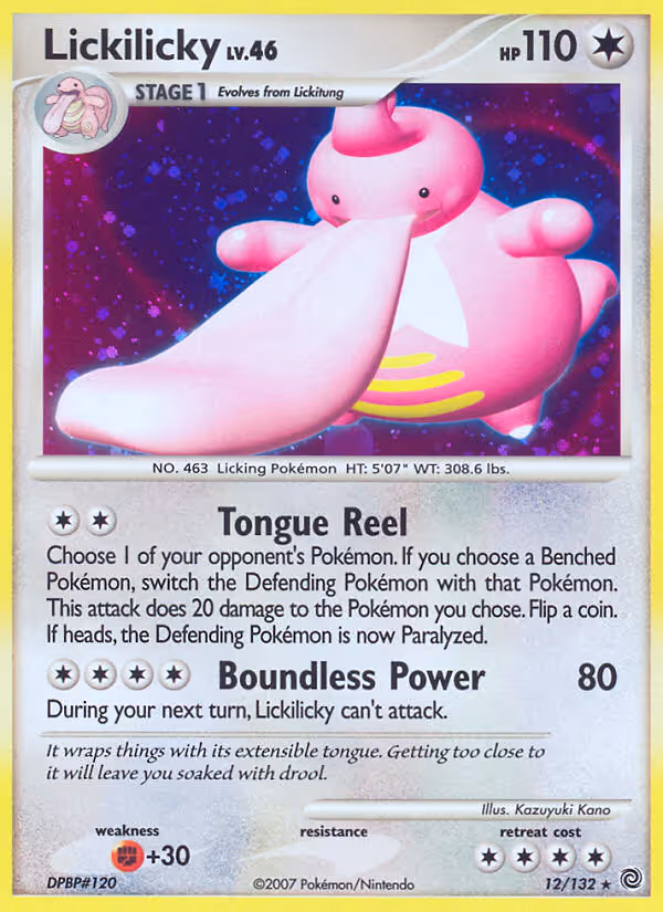 Lickilicky 12/132 Pokemon card