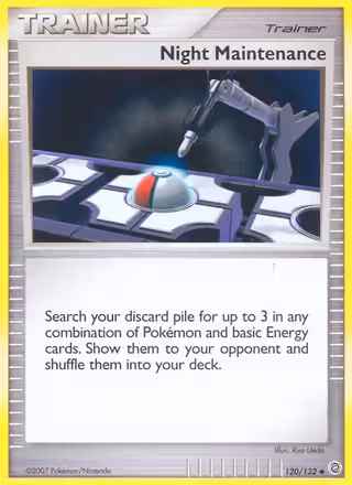 Night Maintenance 120/132 Pokemon card