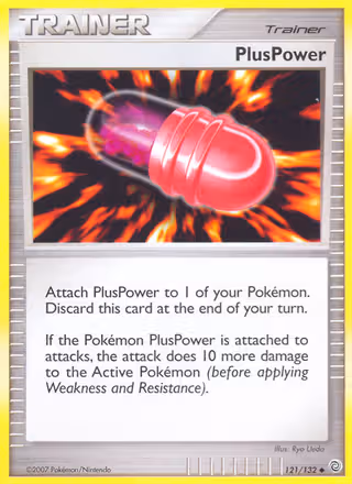 PlusPower 121/132 Pokemon card