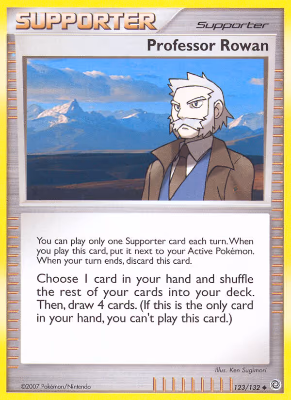Professor Rowan 123/132 Pokemon card
