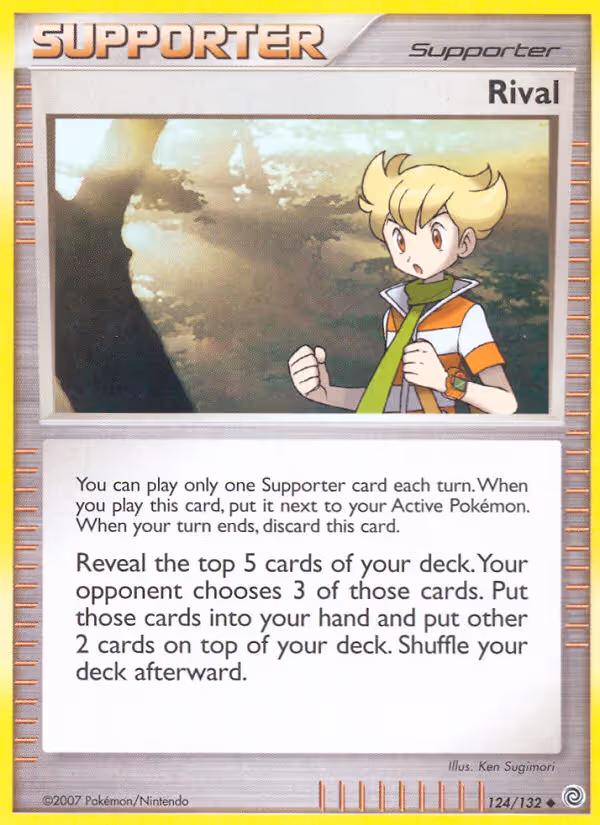 Rival 124/132 Pokemon card