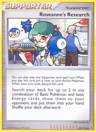Roseanne's Research 125/132 Pokemon card