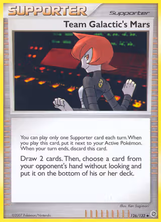 Team Galactic's Mars 126/132 Pokemon card