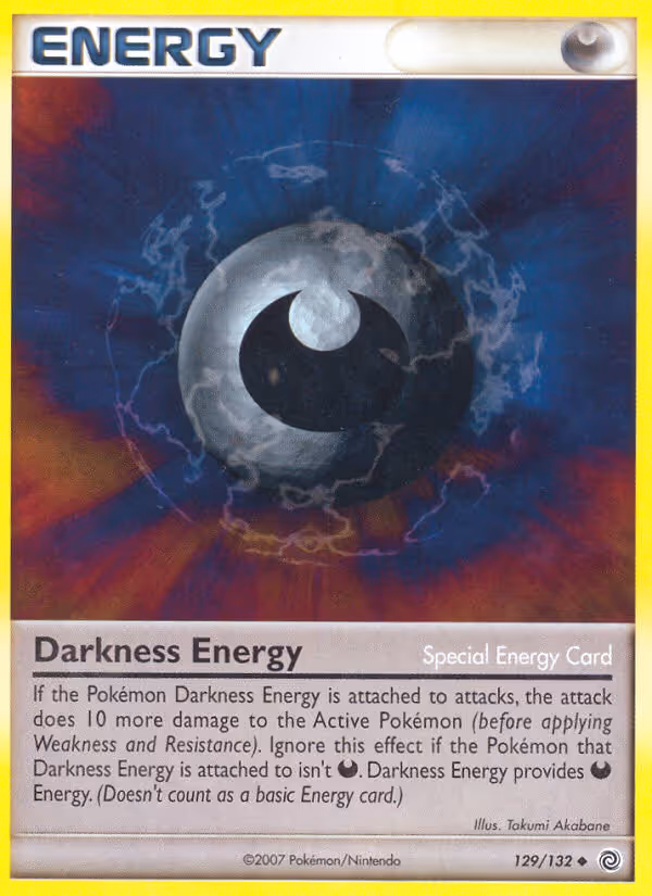 Darkness Energy 129/132 Pokemon card
