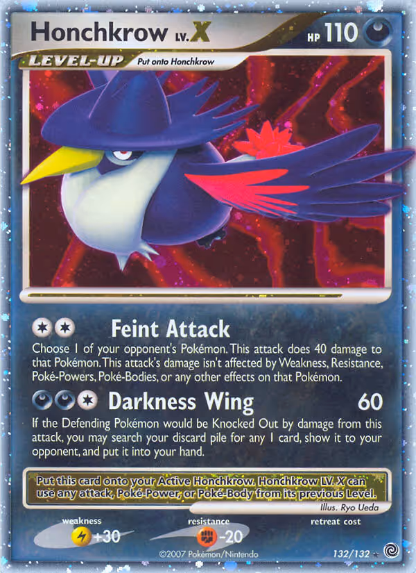 Honchkrow 132/132 Pokemon card