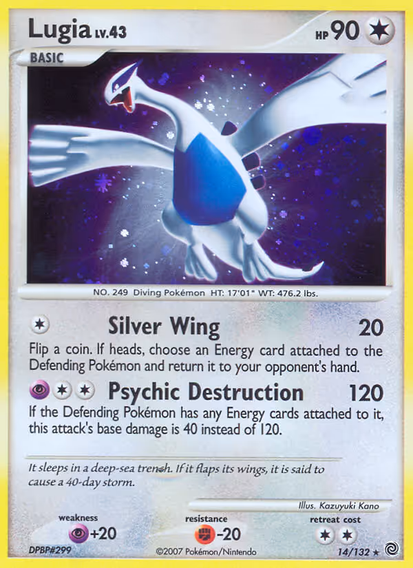Lugia 14/132 Pokemon card