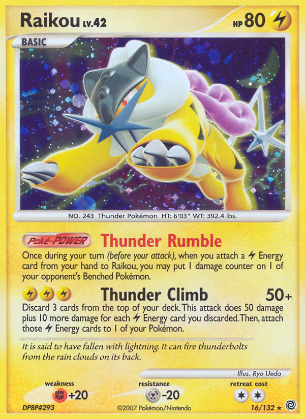 Raikou 16/132 Pokemon card