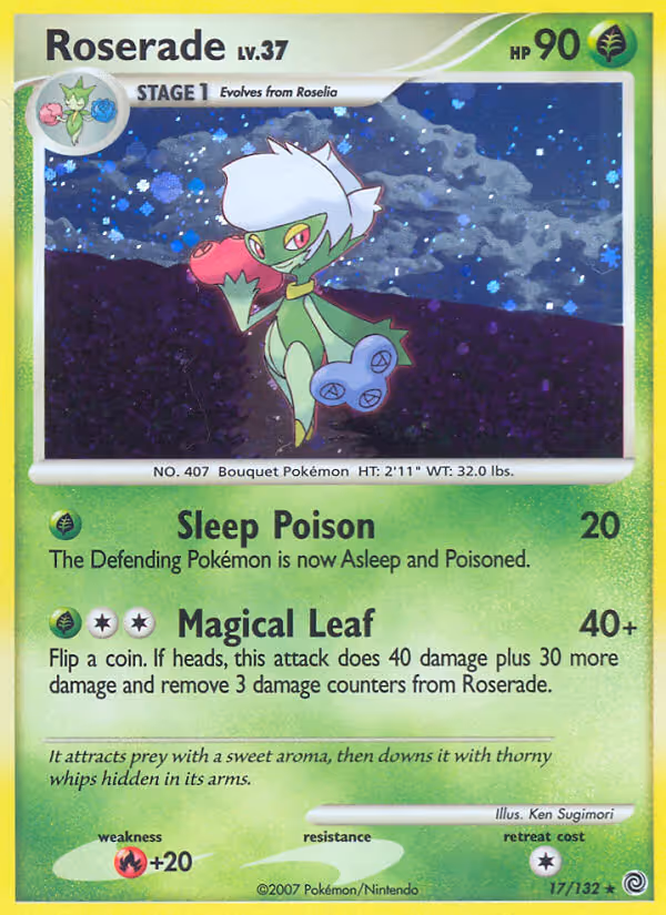 Roserade 17/132 Pokemon card