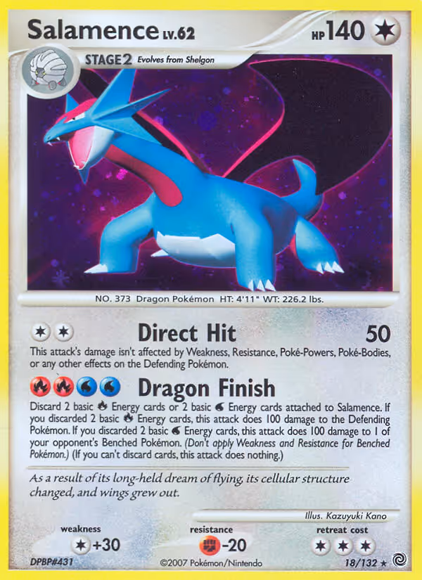Salamence 18/132 Pokemon card