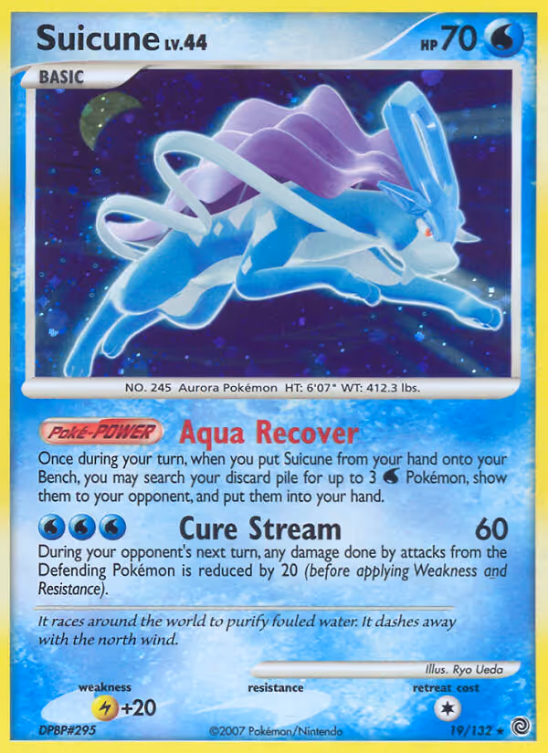Suicune 19/132 Pokemon card