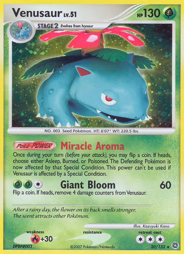 Venusaur 20/132 Pokemon card