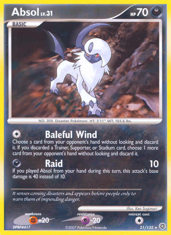 Absol 21/132 Pokemon card