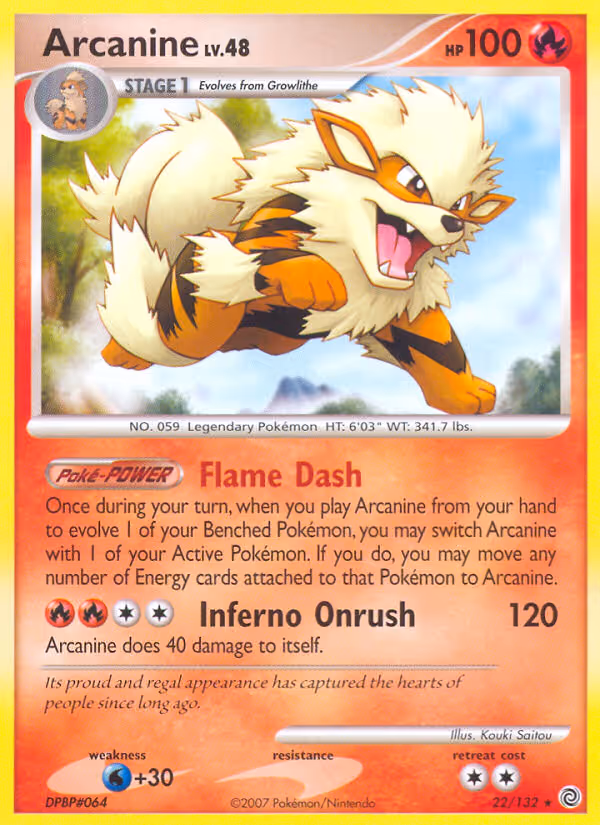 Arcanine 22/132 Pokemon card
