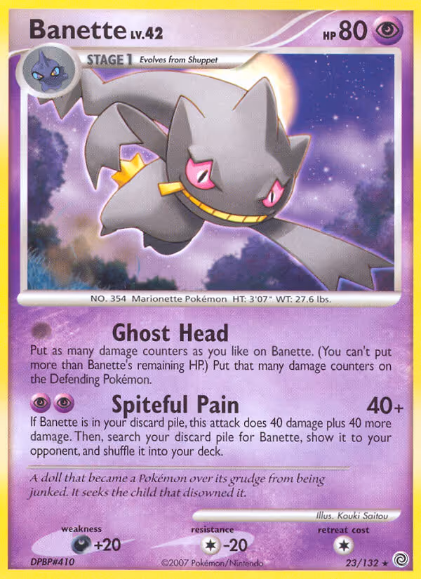 Banette 23/132 Pokemon card