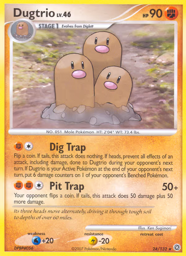 Dugtrio 24/132 Pokemon card