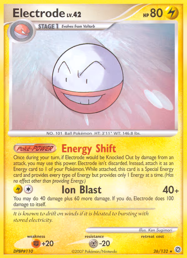 Electrode 26/132 Pokemon card