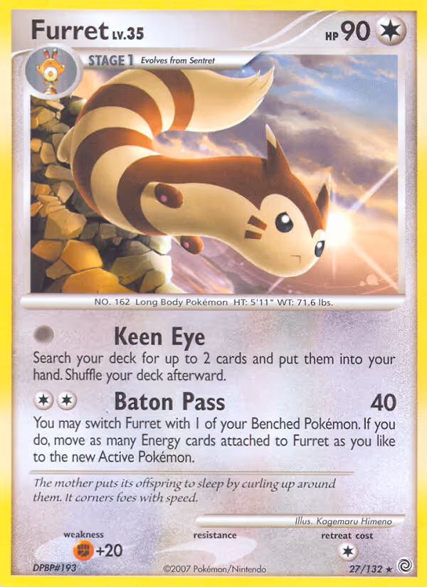Furret 27/132 Pokemon card