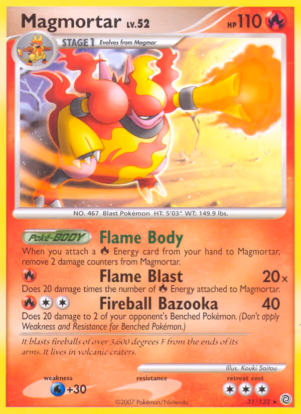 Magmortar 31/132 Pokemon card