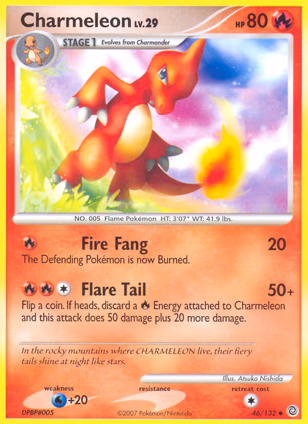 Charmeleon 46/132 Pokemon card