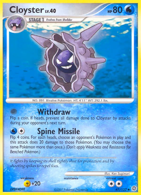 Cloyster 47/132 Pokemon card