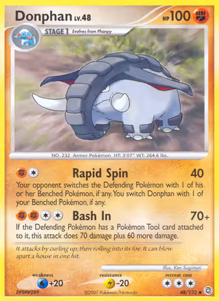 Donphan 48/132 Pokemon card