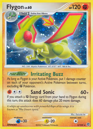 Flygon 5/132 Pokemon card