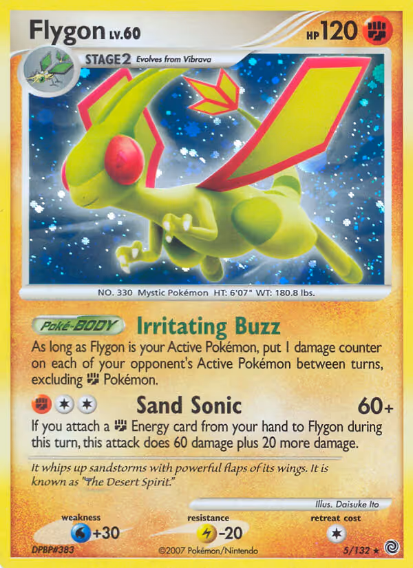 Flygon 5/132 Pokemon card
