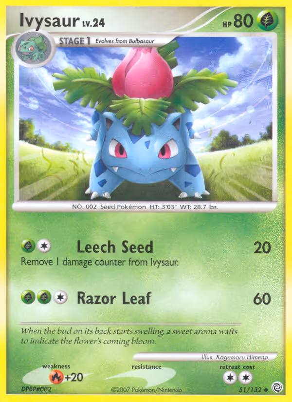 Ivysaur 51/132 Pokemon card