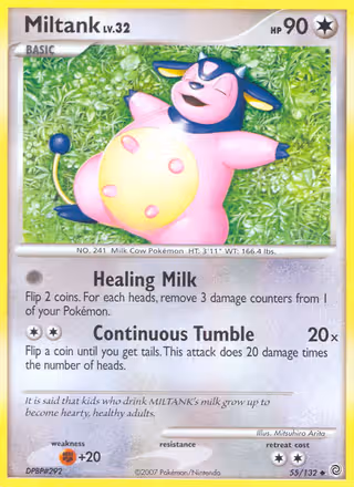 Miltank 55/132 Pokemon card