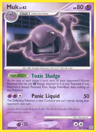 Muk 56/132 Pokemon card