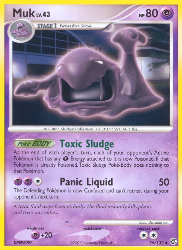 Muk 56/132 Pokemon card