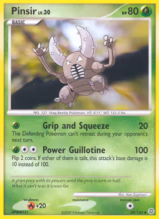 Pinsir 59/132 Pokemon card