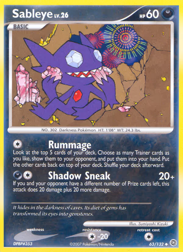 Sableye 63/132 Pokemon card