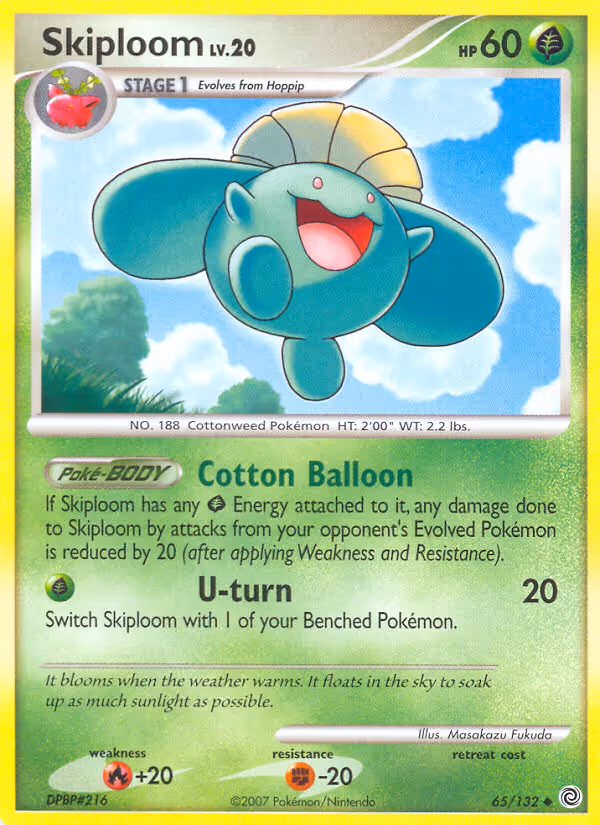Skiploom 65/132 Pokemon card