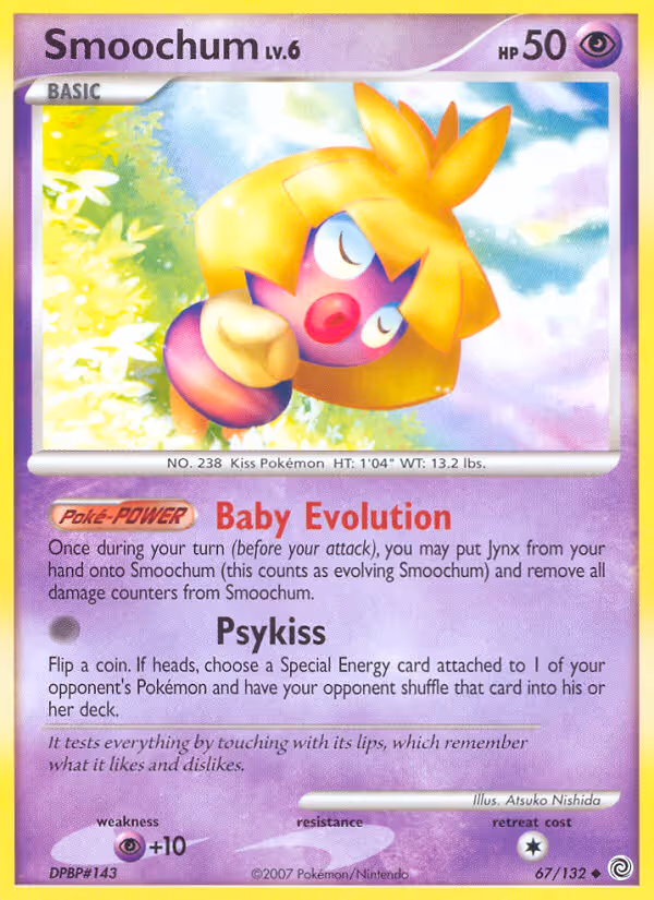 Smoochum 67/132 Pokemon card