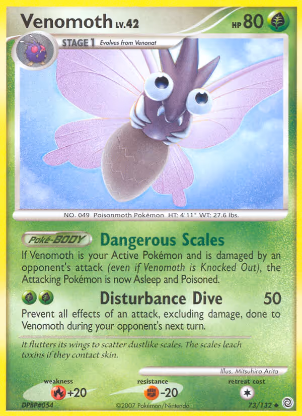 Venomoth 73/132 Pokemon card