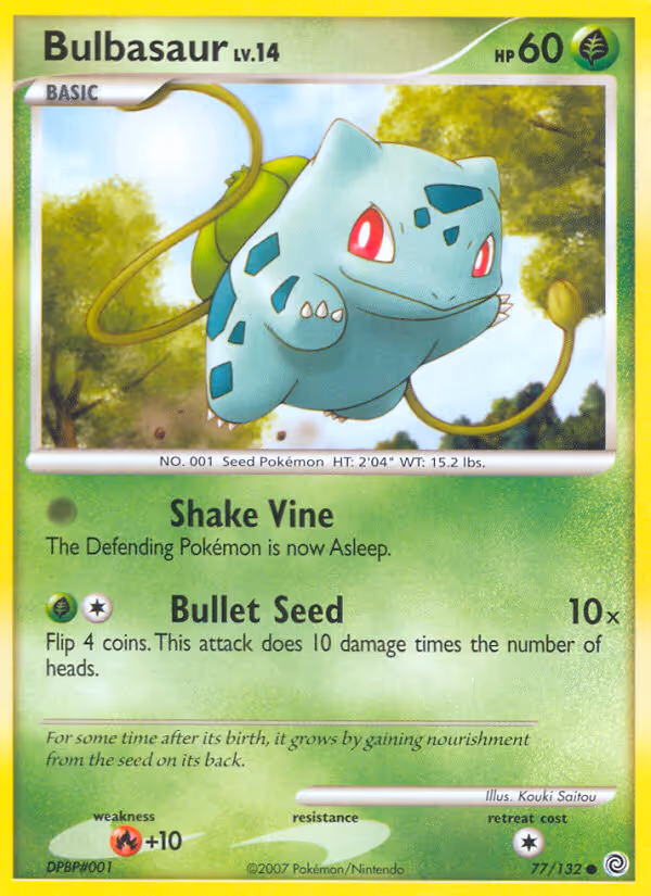 Bulbasaur 77/132 Pokemon card