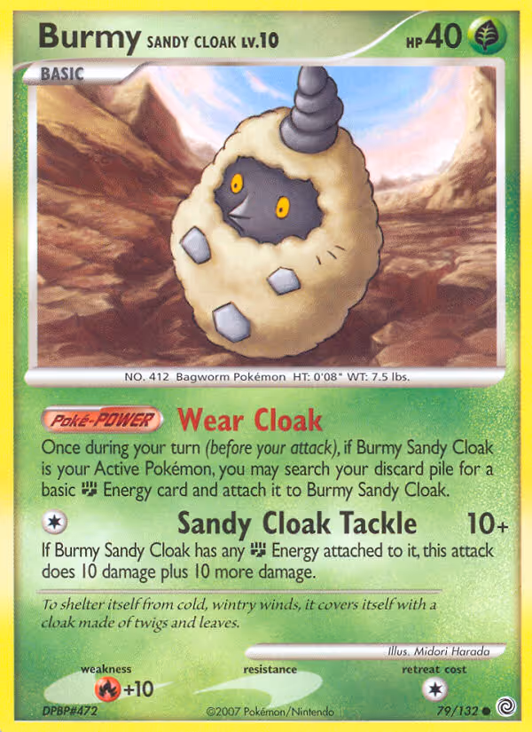 Burmy Sandy Cloak 79/132 Pokemon card