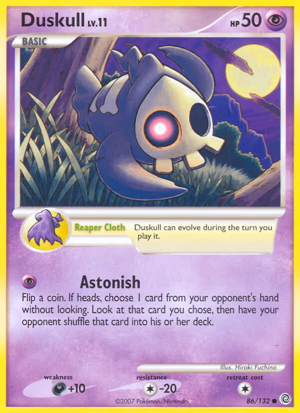 Duskull 86/132 Pokemon card