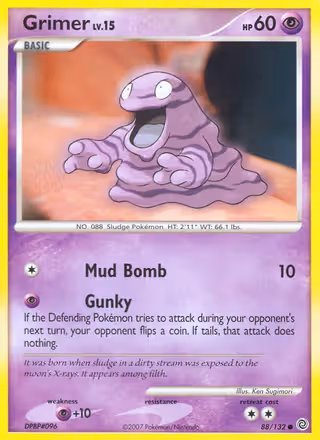 Grimer 88/132 Pokemon card