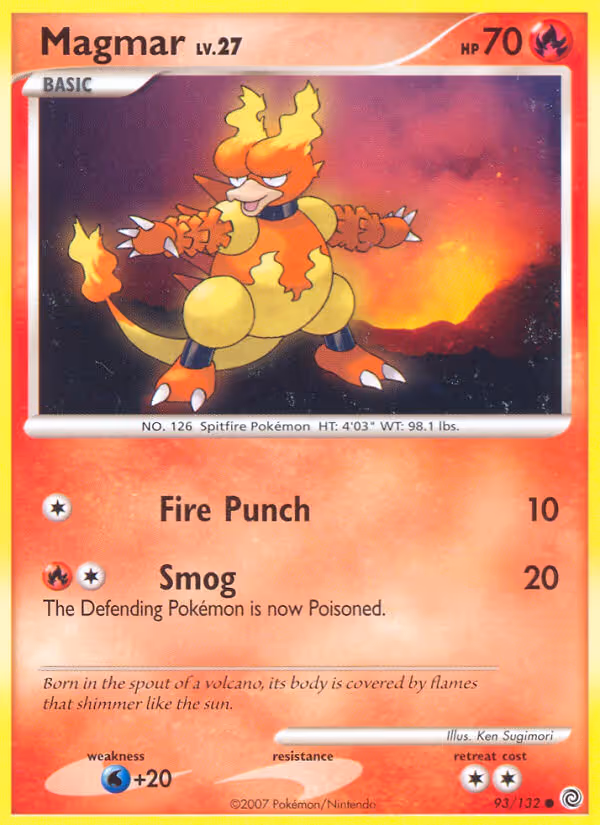 Magmar 93/132 Pokemon card