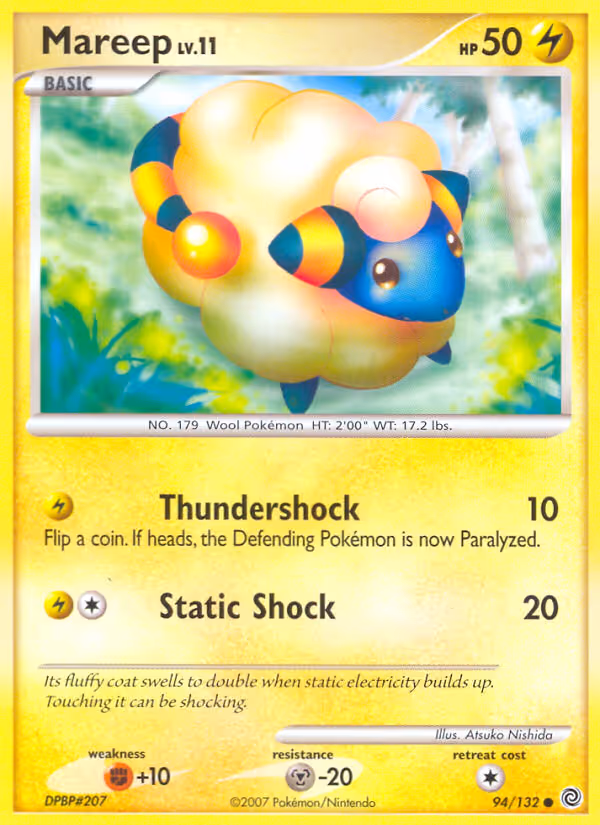 Mareep 94/132 Pokemon card