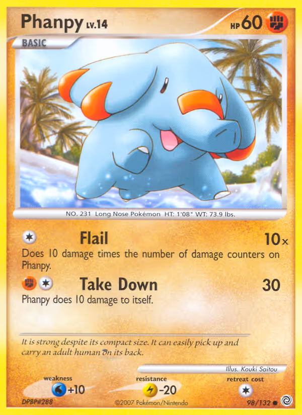Phanpy 98/132 Pokemon card