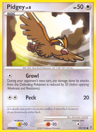 Pidgey 99/132 Pokemon card