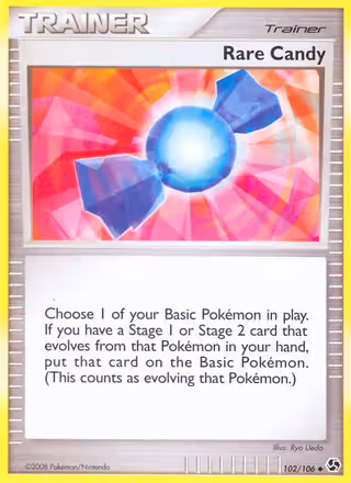 Rare Candy 102/106 Pokemon card