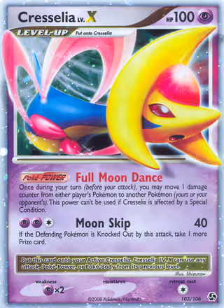 Cresselia 103/106 Pokemon card