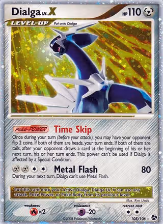 Dialga 105/106 Pokemon card