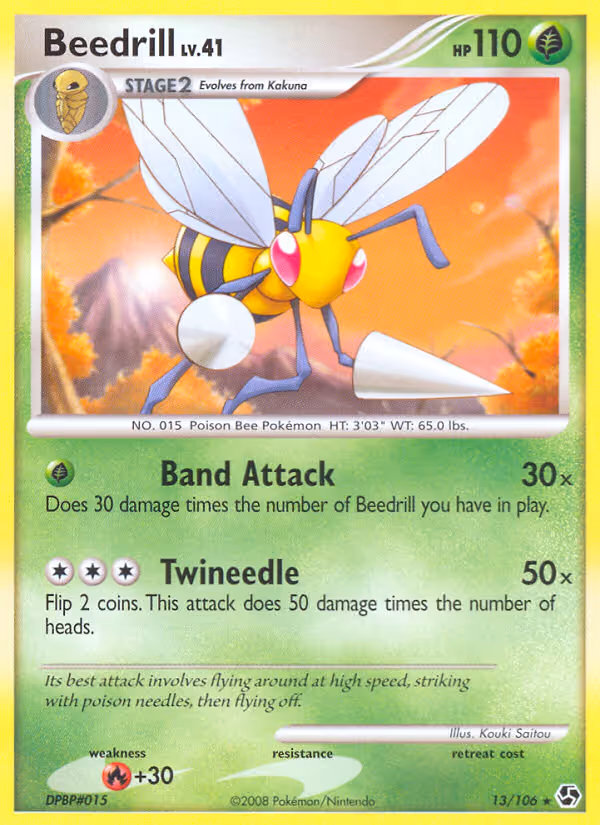 Beedrill 13/106 Pokemon card