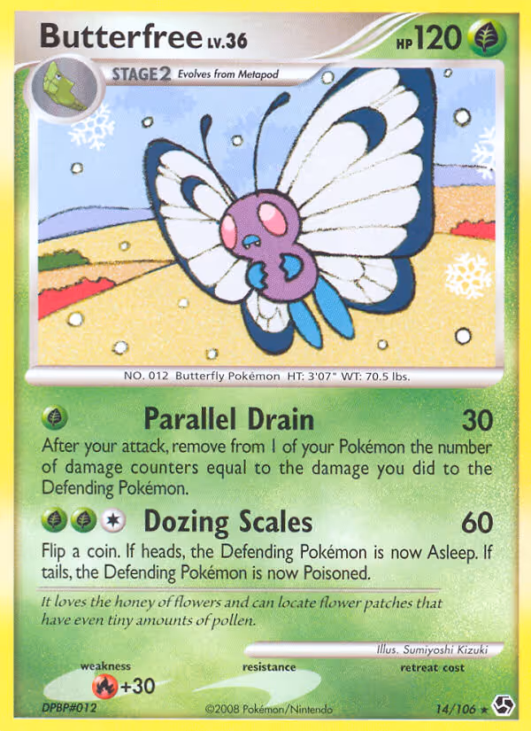 Butterfree 14/106 Pokemon card