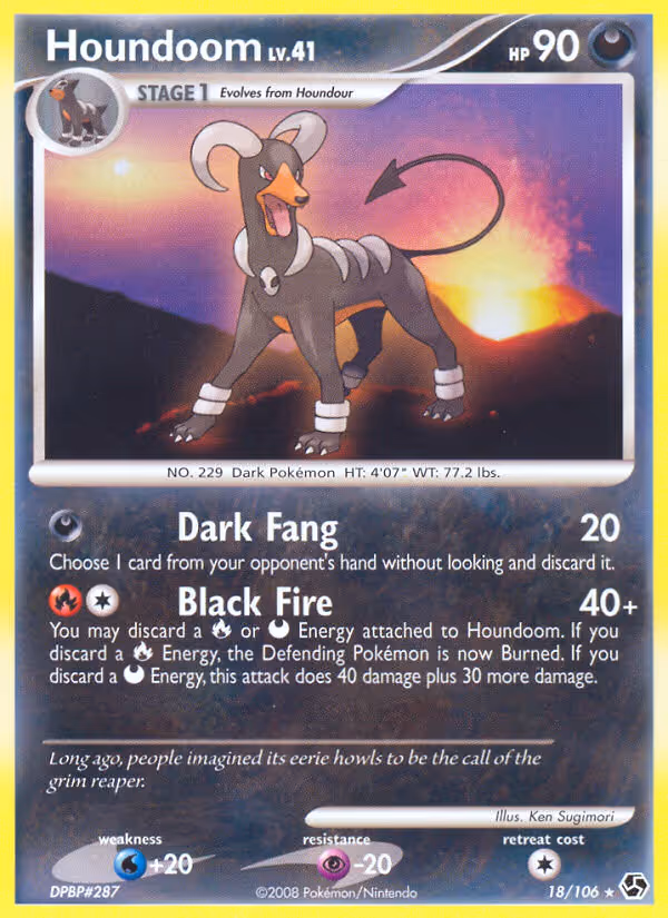 Houndoom 18/106 Pokemon card